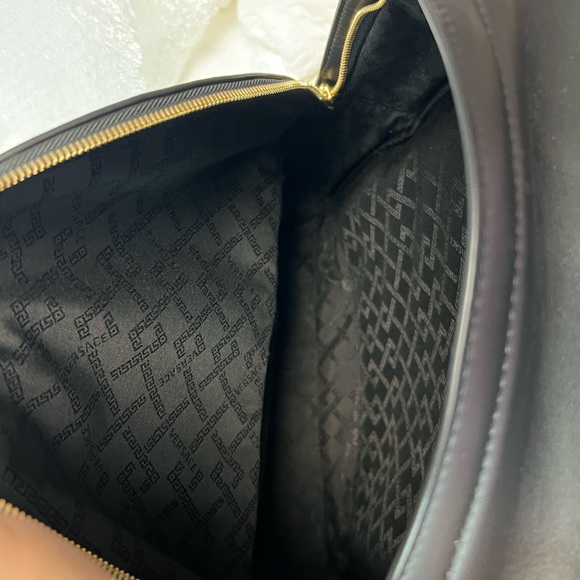 Versace Medusa Black Leather Backpack - Picture 12 of 14